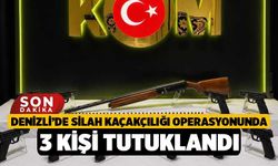 Denizli’de silah kaçakçılığı operasyonunda 3 kişi tutuklandı