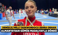 Denizlili Milli Taekwondocu Zehra Orhan Almanya’dan Gümüş Madalyayla Döndü