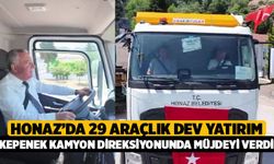 Honaz’da 29 Araçlık Dev Yatırım! Başkan Kepenek Kamyon Direksiyonuna Geçip Müjdeyi Verdi