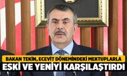 Milli Eğitim Bakanı Tekin, Ecevit dönemindeki mektuplarla yeni ve eski Türkiye'yi karşılaştırdı