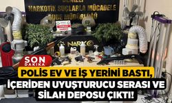 Polis Ev ve İş Yerini Bastı, İçeriden Uyuşturucu Serası ve Silah Deposu Çıktı!