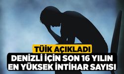 TÜİK Açıkladı, Denizli için Son 16 Yılın En Yüksek İntihar Sayısı