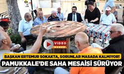 Başkan Ertemur Sokakta, Sorunlar Masada Kalmıyor! Pamukkale’de Saha Mesaisi Sürüyor