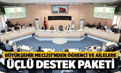 Büyükşehir Meclisi’nden öğrenci ve ailelere üçlü destek paketi