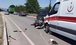 Denizli Acıpayam Kırca Kavşağında Kaza! Motosiklet Sürücüsü Yaralandı!