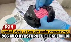 Denizli dâhil 73 İlde Dev Zehir Operasyonu! 985 Kilo Uyuşturucu Ele Geçirildi