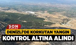 Denizli'de korkutan yangın kontrol altına alındı