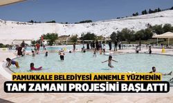 Pamukkale Belediyesi Annemle Yüzmenin Tam Zamanı Projesini Başlattı