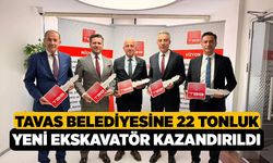 Tavas Belediyesine 22 Tonluk Yeni Ekskavatör Kazandırıldı