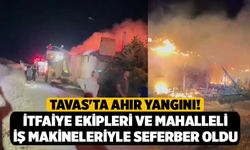 Tavas'ta Ahır Yangını! İtfaiye Ekipleri ve Mahalleli İş Makineleriyle Seferber Oldu
