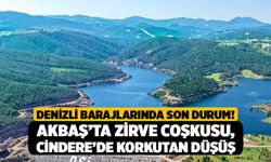 Denizli Barajlarında Son Durum! Akbaş’ta Zirve Coşkusu, Cindere’de Korkutan Düşüş