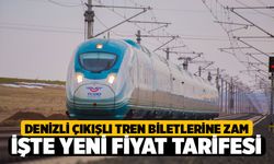 Denizli Çıkışlı Tren Biletlerine Zam Geldi! İşte Yeni Fiyat Tarifesi