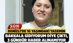 Denizli’de 16 Yaşındaki Yasemin Bakkala Gidiyorum Diye Çıktı, 3 Gündür Haber Alınamıyor