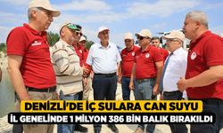 Denizli'de İç Sulara Can Suyu: İl Genelinde 1 Milyon 386 Bin Balık Bırakıldı