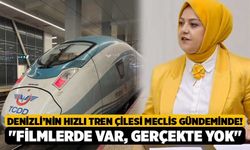 Denizli’nin Hızlı Tren Çilesi Meclis Gündeminde! Sema Silkin Ün, "Filmlerde Var, Gerçekte Yok"