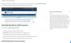 Eligibility Requirements for the New Jersey ANCHOR Benefit