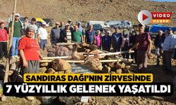Sandıras Dağı’nın Zirvesinde 7 Yüzyıllık Gelenek Yaşatıldı