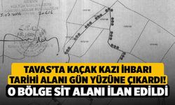 Tavas’ta Kaçak Kazı İhbarı Tarihi Alanı Gün Yüzüne Çıkardı! O Bölge Sit Alanı İlan Edildi