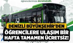 Denizli Büyükşehir'den Öğrencilere Ulaşım Bir Hafta Tamamen Ücretsiz!