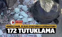 Denizli Dahil 35 İlde Uyuşturucu Operasyonu, 172 Tutuklama