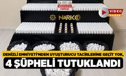 Denizli Emniyeti’nden Uyuşturucu Tacirlerine Geçit Yok, 4 Şüpheli Tutuklandı!