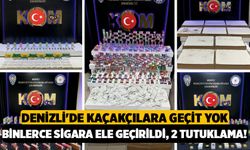Denizli'de Kaçakçılara Geçit Yok: Binlerce Sigara Ele Geçirildi, 2 Tutuklama!