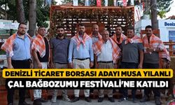 Denizli Ticaret Borsası Adayı Musa Yılanlı Çal Bağbozumu Festivali'ne Katıldı
