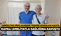 Denizli'de Mide Kanseri Teşhisi Konulan Hasta Kapalı Ameliyatla Sağlığına Kavuştu