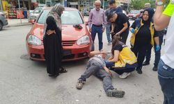 Denizli'de Otomobilin Çarptığı Belediye Personeli Hastanelik Oldu