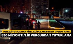 Denizli'ye Sıçrayan Nitelikli Dolandırıcılık Operasyonu, 850 Milyon TL'lik Vurgunda 5 Tutuklama