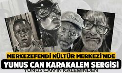 Merkezefendi Kültür Merkezi'nde Yunus Can Karakalem Sergisi