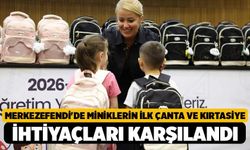 Merkezefendi'de Miniklerin İlk Çanta ve Kırtasiye İhtiyaçları Karşılandı!