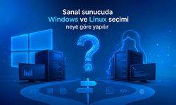 Sanal sunucuda Windows ve Linux seçimi neye göre yapılır?