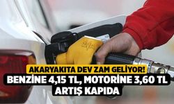 Akaryakıta Dev Zam Geliyor! Benzine 4,15 TL, Motorine 3,60 TL Artış Kapıda