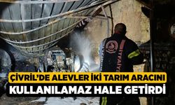 Çivril’de Alevler İki Tarım Aracını Kullanılamaz Hale Getirdi