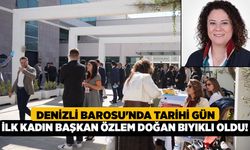 Denizli Barosu'nda Tarihi Gün, İlk Kadın Başkan Özlem Doğan Bıyıklı Oldu!