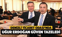 Denizli Ticaret Odası'nda Uğur Erdoğan Güven Tazeledi