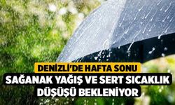 Denizli'de Hafta Sonu Sağanak Yağış ve Sert Sıcaklık Düşüşü Bekleniyor