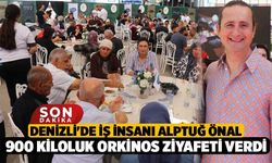 Denizli'de İş İnsanı Alptuğ Önal 900 Kiloluk Orkinos Ziyafeti Verdi