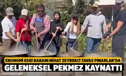 Ekonomi Eski Bakanı Nihat Zeybekci Tavas Pınarlar'da Geleneksel Pekmez Kaynattı