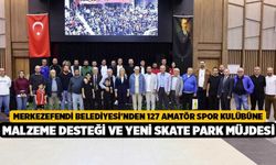 Merkezefendi Belediyesi'nden 127 Amatör Spor Kulübüne Malzeme Desteği ve Yeni Skate Park Müjdesi