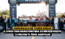 Pamukkale’de Tarihi Rekor, 2. Lykos Yarı Maratonu’nda 20 Bin Kişi Koştu, 1.5 Milyon TL Ödül Dağıtıldı!