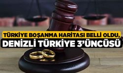 Türkiye Boşanma Haritası Belli Oldu, Denizli Türkiye 3’üncüsü!