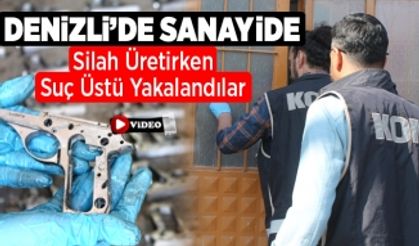 Denizli Sanayisinde Fabrika Gibi Tabanca İmalathanesi