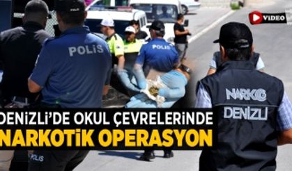 Denizli'de Okul Çevrelerinde Narkotik Operasyon