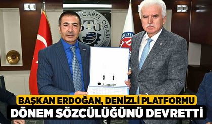 Başkan Erdoğan, Denizli Platformu Dönem Sözcülüğünü Devretti