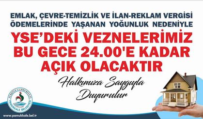 Pamukkale’de Vergi Ödemelerinde Son Gün Kolaylığı