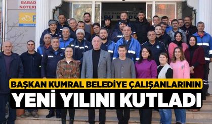 Başkan Kumral belediye çalışanlarının yeni yılını kutladı