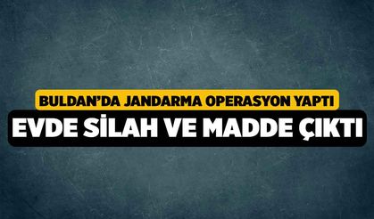 Jandarmanın düzenlediği operasyonda madde ve silahlar ele geçirildi