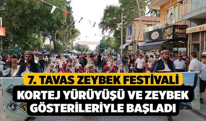 7. Tavas Zeybek Festivali kortej yürüyüşü ve zeybek gösterileriyle başladı
